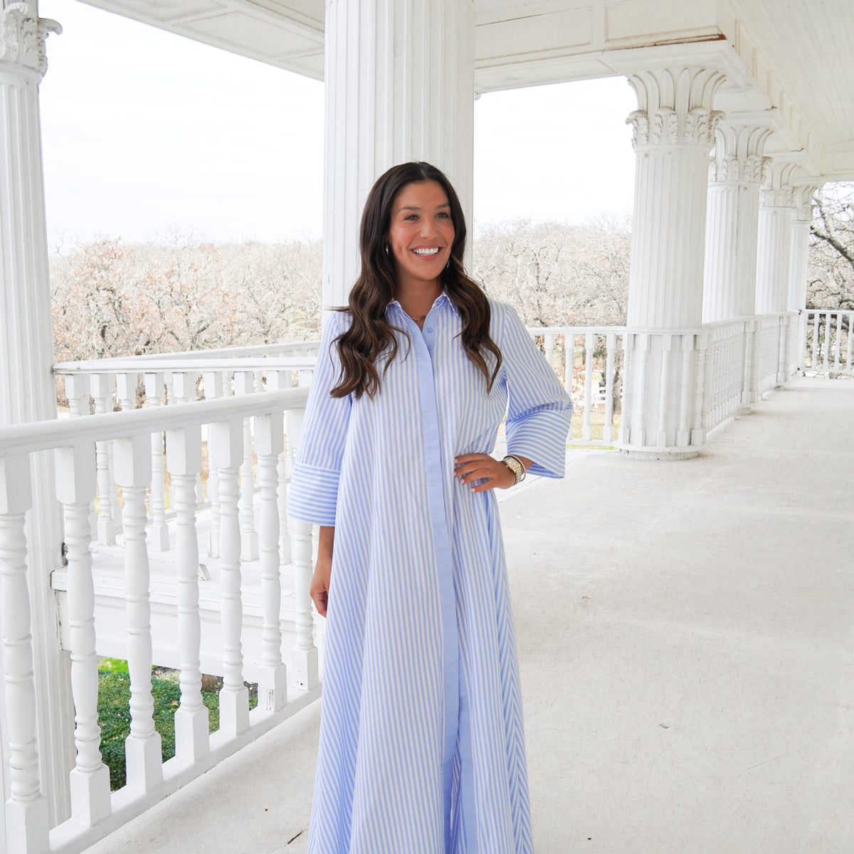 THE BELLA DRESS- BLUE – Juliet