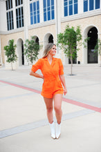 Load image into Gallery viewer, THE AFTER PARTY ROMPER- ORANGE
