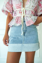 Load image into Gallery viewer, THE CUFFED DENIM MINI SKIRT
