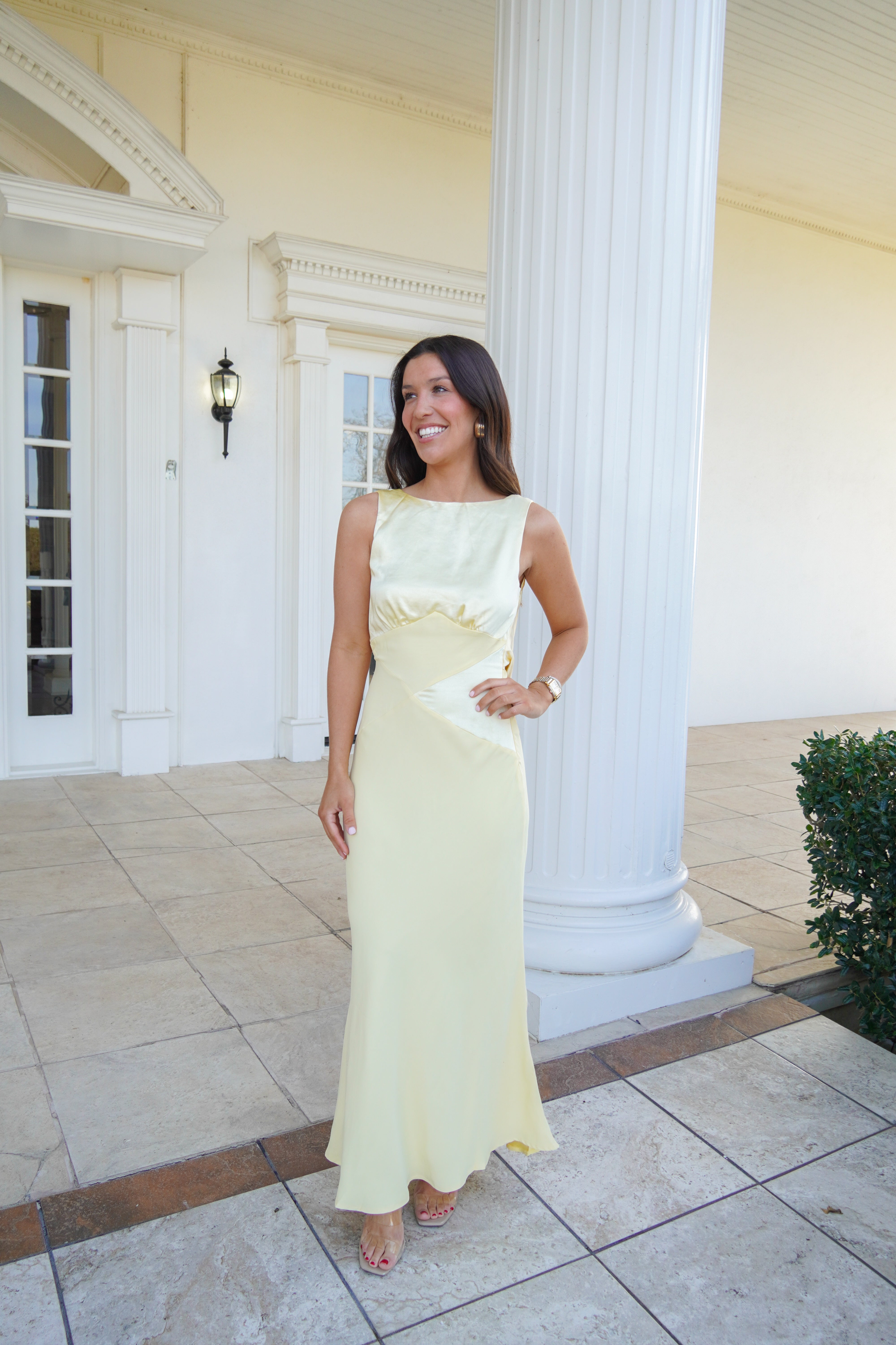 THE BRIDAL SUITE DRESS-- BUTTER YELLOW Juliet THE BRIDAL SUITE DRESS-- BUTTER YELLOW Juliet