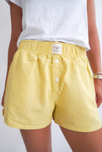 Load image into Gallery viewer, THE EVERYDAY BOXER SHORTS- YELLOW PLAID
