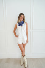 Load image into Gallery viewer, THE STADIUM ROMPER- WHITE
