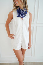 Load image into Gallery viewer, THE STADIUM ROMPER- WHITE
