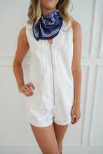 Load image into Gallery viewer, THE STADIUM ROMPER- WHITE
