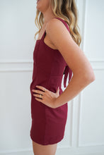 Load image into Gallery viewer, THE PICK SIX DRESS- MAROON
