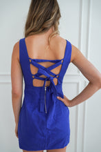 Load image into Gallery viewer, THE PICK SIX DRESS- ROYAL BLUE
