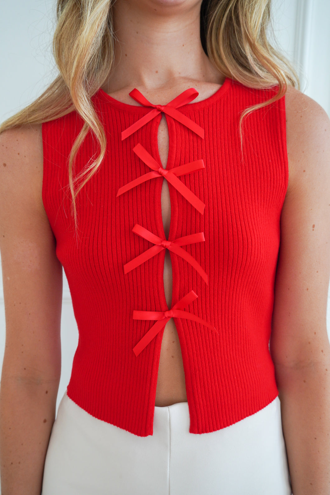 THE MAYA TOP- RED