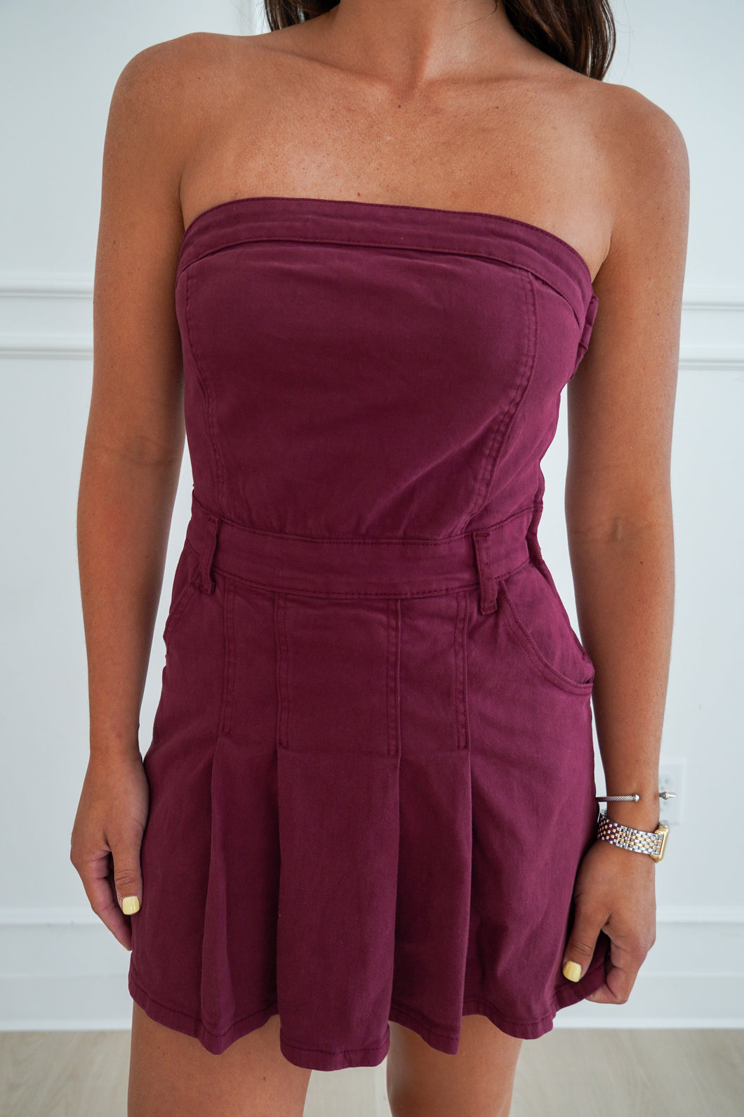 THE SEC ROMPER- MAROON