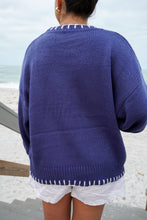 Load image into Gallery viewer, THE BOW SWEATER- BLUE
