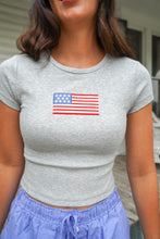 Load image into Gallery viewer, THE AMERICA BABY TEE- GRAY
