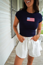 Load image into Gallery viewer, THE AMERICA BABY TEE- NAVY
