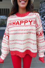 Load image into Gallery viewer, HAPPY SWEATER- RED
