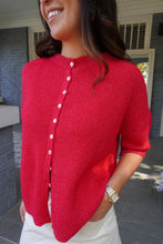 Load image into Gallery viewer, THE DAISY CARDIGAN- RED
