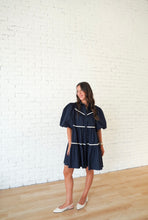 Load image into Gallery viewer, THE PARIS DRESS- NAVY BLUE
