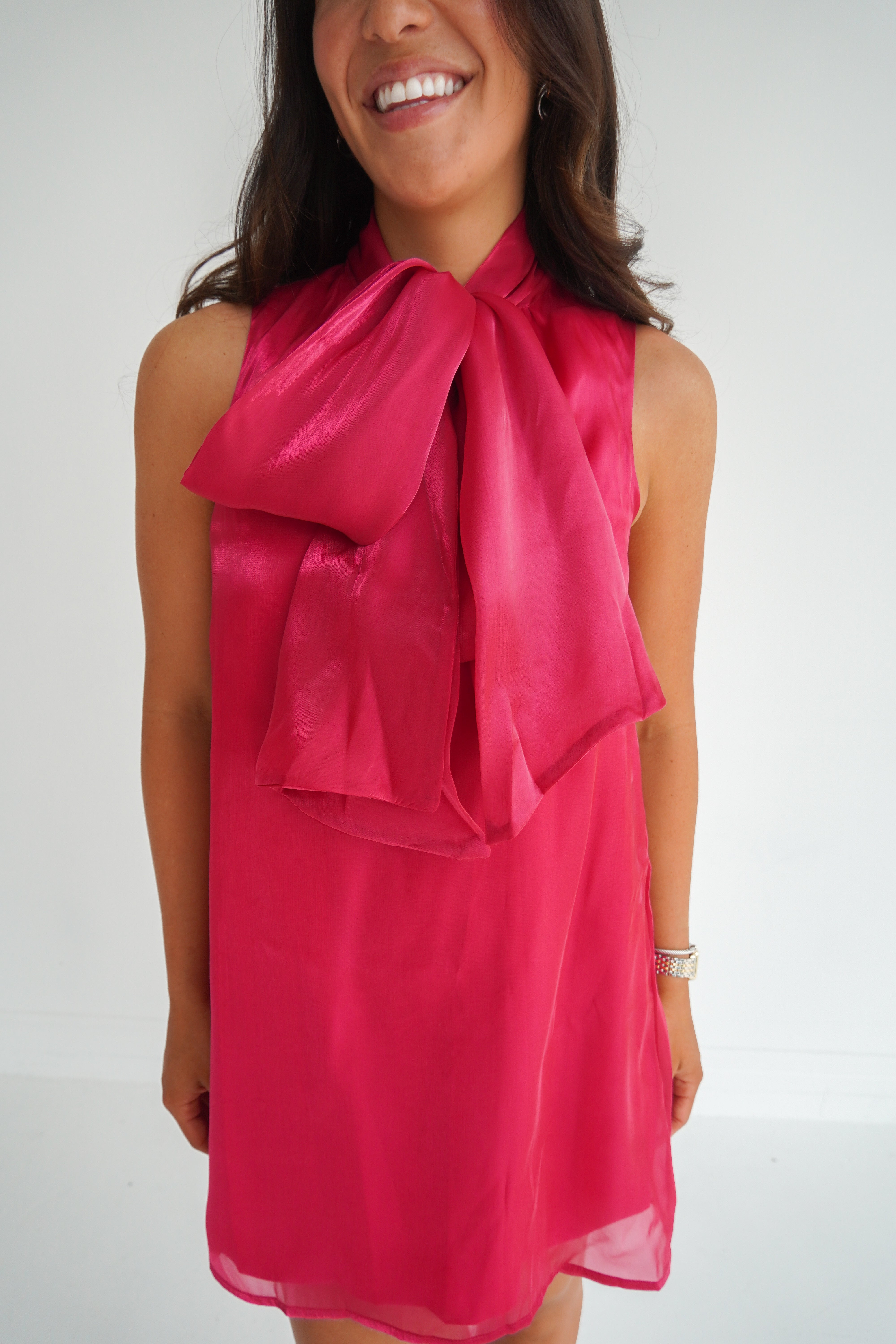 ◆Loulouseoul◆ Juliet Slim Fit Dress Scarf Set Red Dress - LOULOUSEOUL