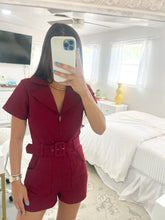 Load image into Gallery viewer, THE HOWDY ROMPER- MAROON
