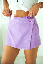 Load image into Gallery viewer, THE EVERYDAY DENIM SKORT- LILAC
