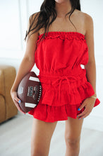 Load image into Gallery viewer, THE FIRST DOWN ROMPER- RED
