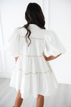 Load image into Gallery viewer, THE PARIS DRESS- WHITE

